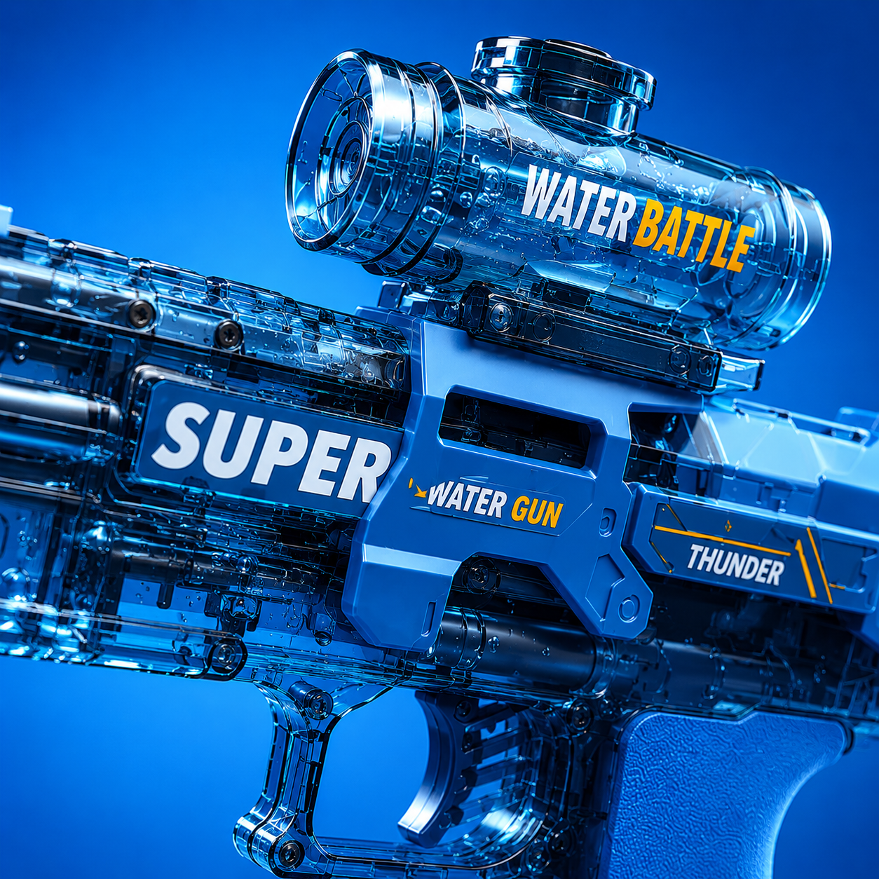 AquaPop™ Şarjlı Işıklı Ateş Efektli Su Tabancası