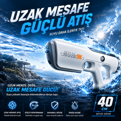AquaPop Shark MK Pro Devasa Su Tabancası