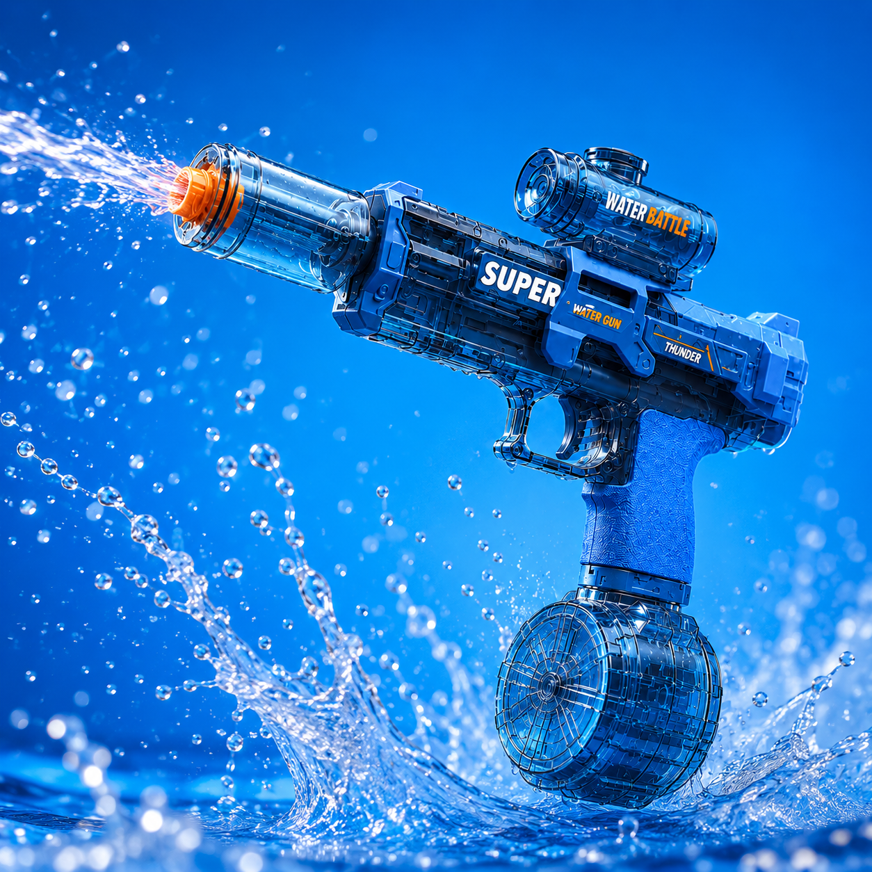 AquaPop™ Şarjlı Işıklı Ateş Efektli Su Tabancası
